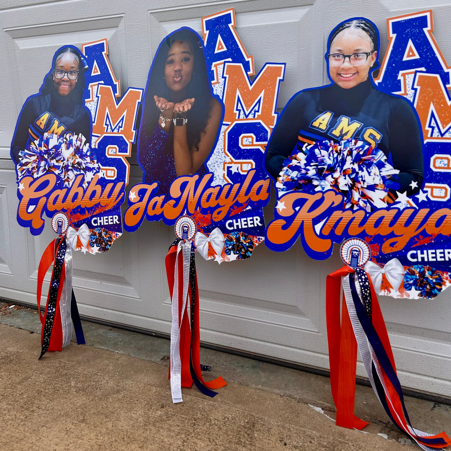 XXLARGE Athlete Cutout 36" Inches / Big Head / Spirit Stick