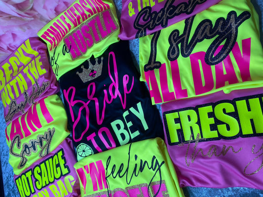 Homecoming lemonade themed bridal shirts/Bridal Squad shirts/friend shirts/custom tees/ Squad tees/ Bridesmaid Squad