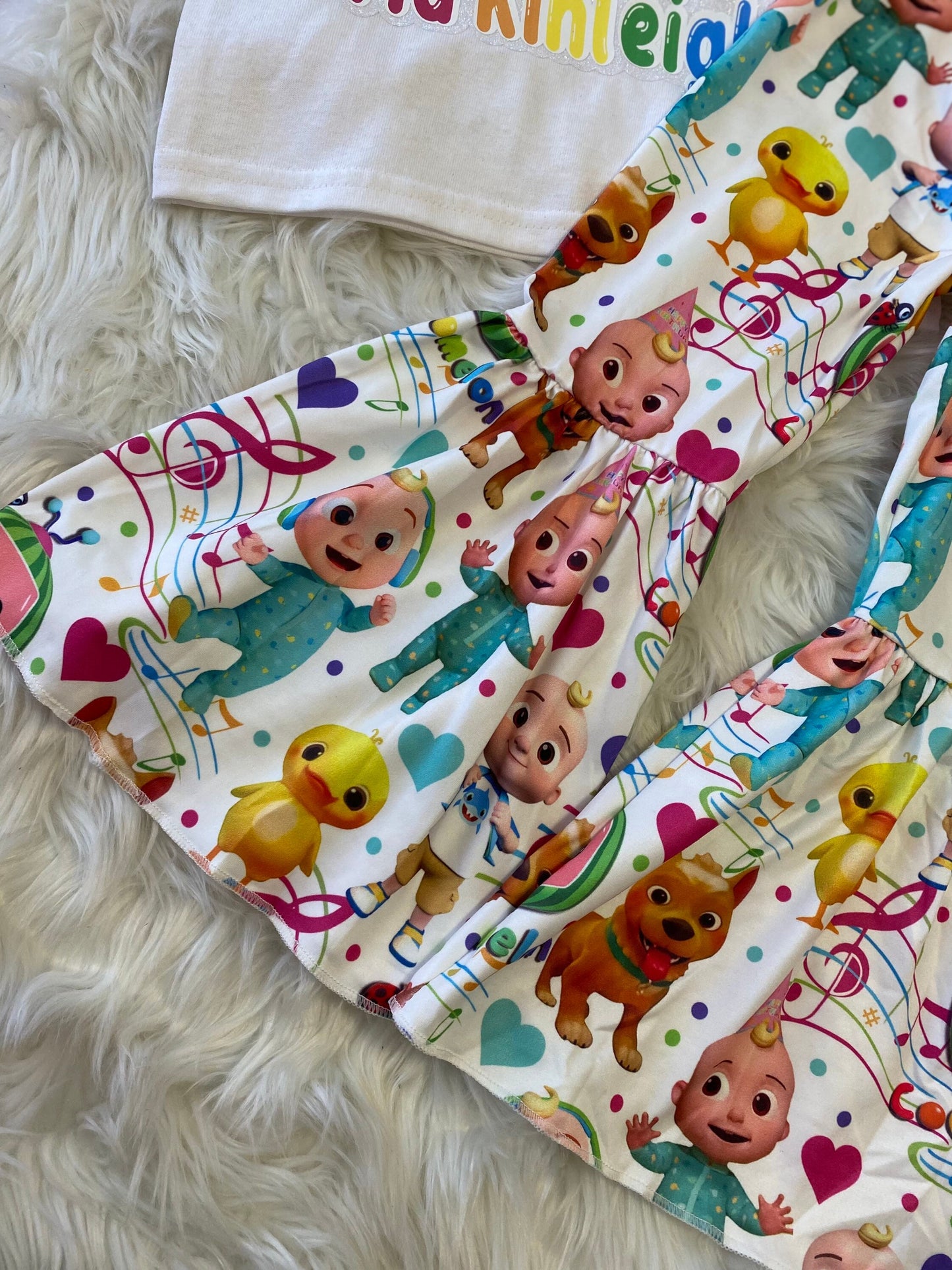 Cocomelon outfit/ toddler bellbottoms/melon shirt/ cocomelon Apparel