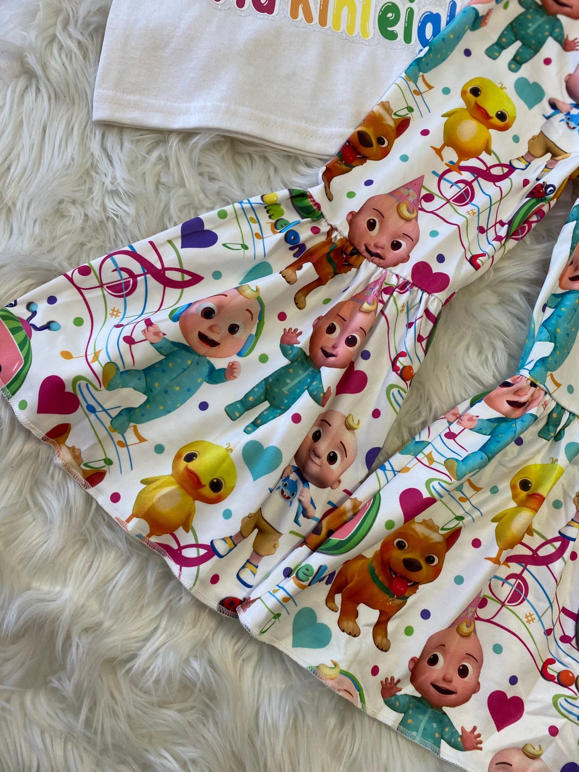 Cocomelon outfit/ toddler bellbottoms/melon shirt/ cocomelon Apparel