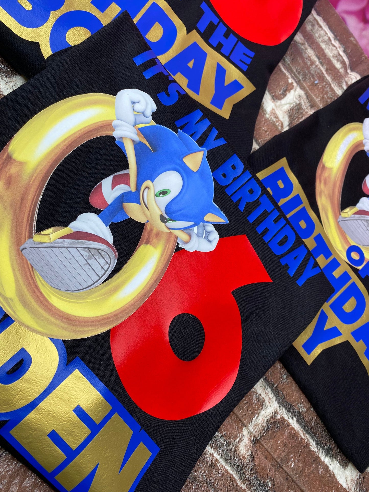 Birthday Shirt/Kids Birthday Shirt/Sonic Birthday Shirt/ Sonic