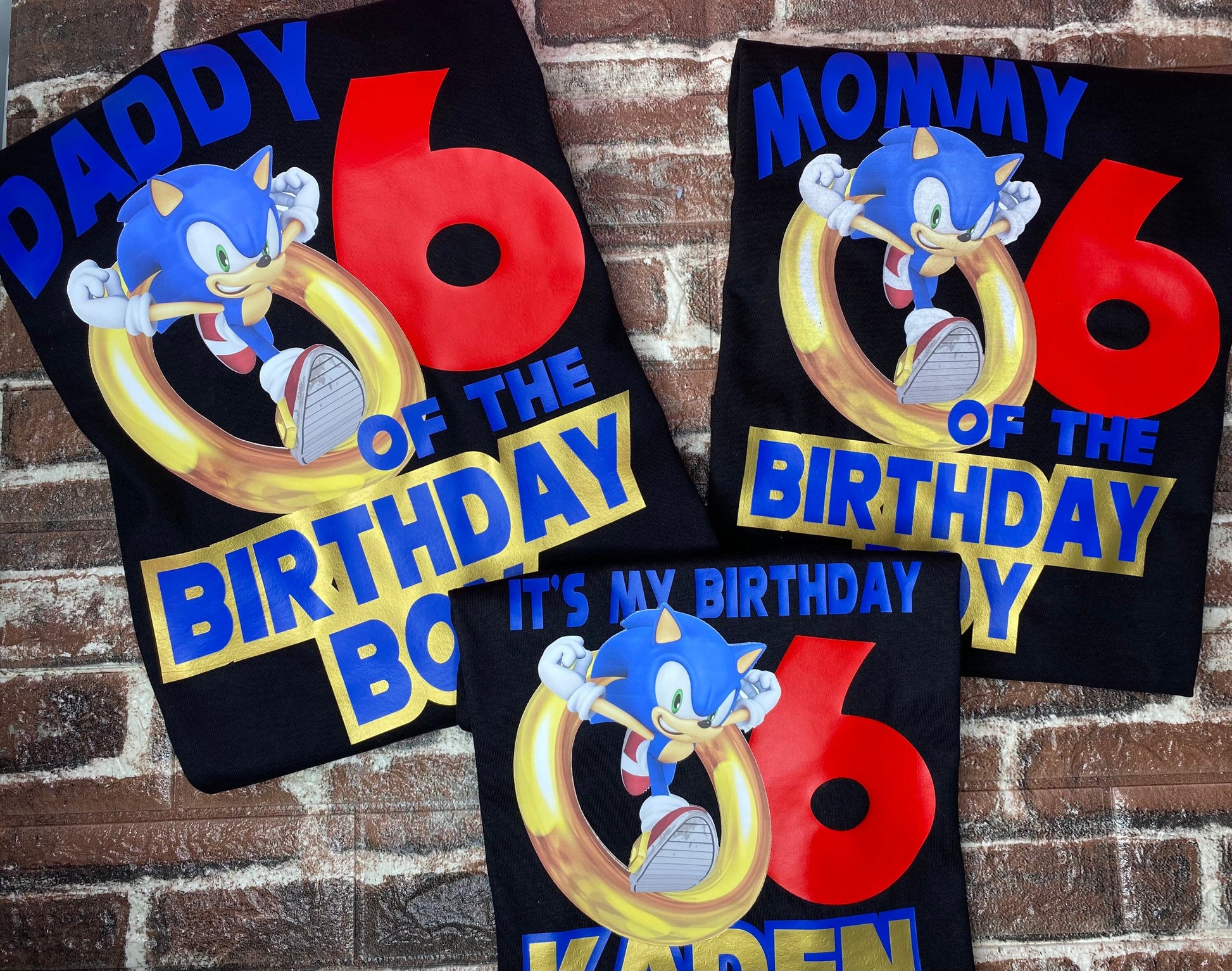 Birthday Shirt/Kids Birthday Shirt/Sonic Birthday Shirt/ Sonic