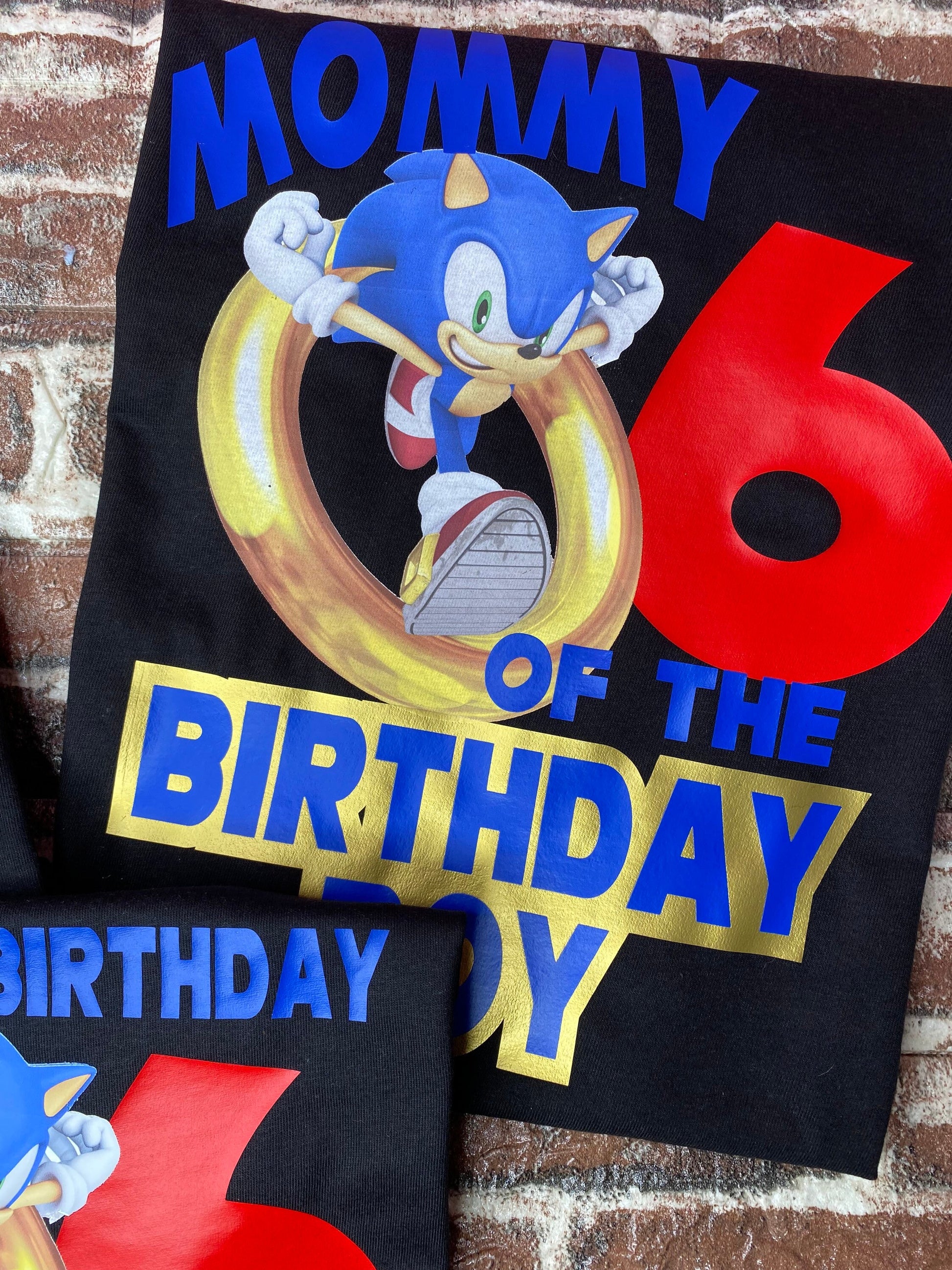 Birthday Shirt/Kids Birthday Shirt/Sonic Birthday Shirt/ Sonic