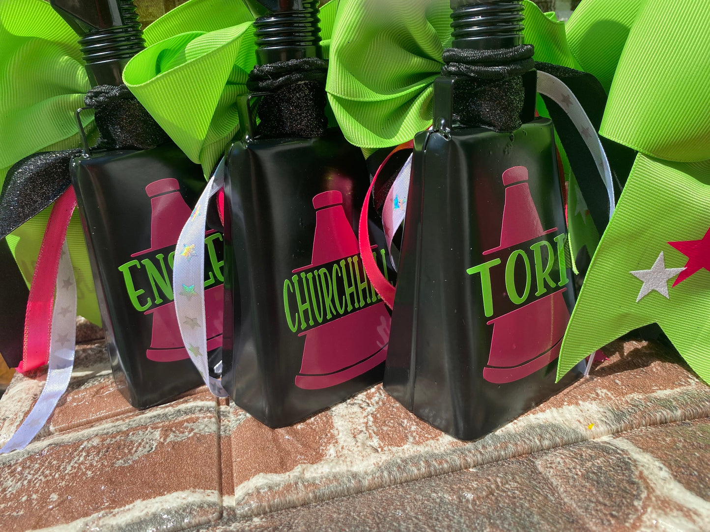 TEAM PACK Spirit Cowbells OVER the top/For the team Listing/ Sports Team cowbell/ football cowbell/ Cheer Bell/ Cow Bell