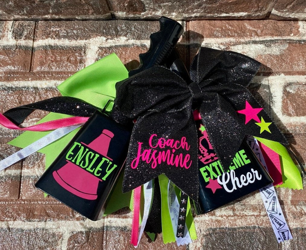 TEAM PACK Spirit Cowbells OVER the top/For the team Listing/ Sports Team cowbell/ football cowbell/ Cheer Bell/ Cow Bell
